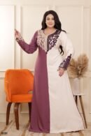 موديل كتان نصين كود 0336 - بنفسجي