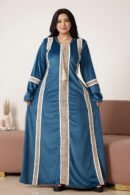 موديل سواريه مخمل شتوي كود 0507 - بترولي غامق