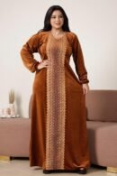 موديل سواريه مخمل شتوي كود 0509 - بني