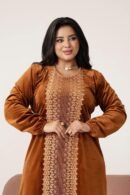 موديل سواريه مخمل شتوي كود 0509 - بني