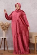 اسدال ثوب صلاة شتوي بليسيه مضغوط فري سايز كود 0525 - 01