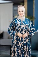 موديل مخمل لامع خفيف شتوي كود 0538 - بترولي