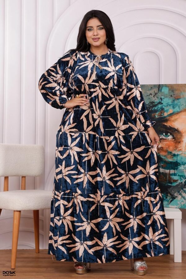 موديل مخمل لامع خفيف شتوي كود 0538 - بترولي