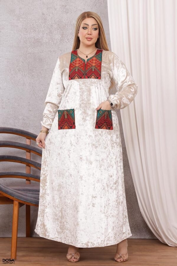 موديل مخمل اردني كود 0600 - بيج