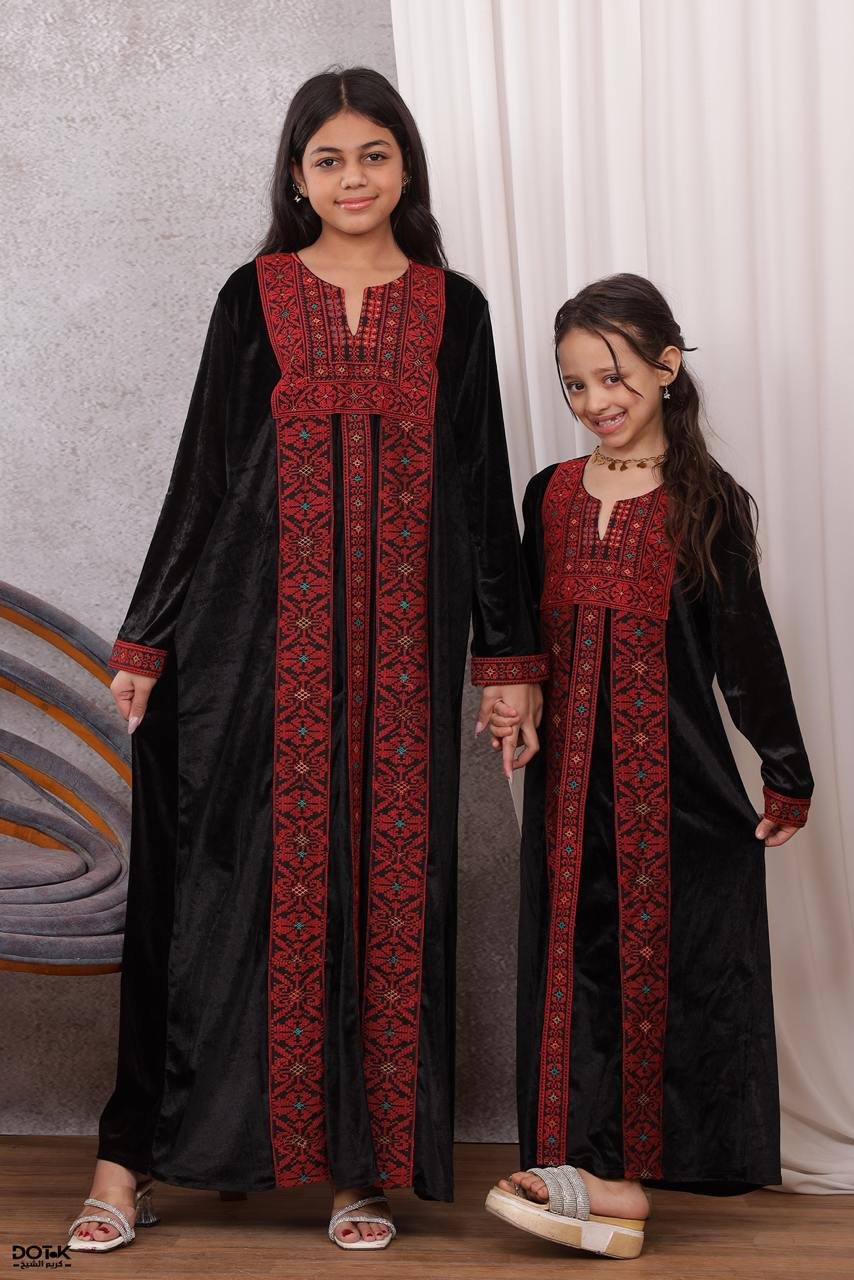 موديل بناتي مخمل كود 0601 - اسود