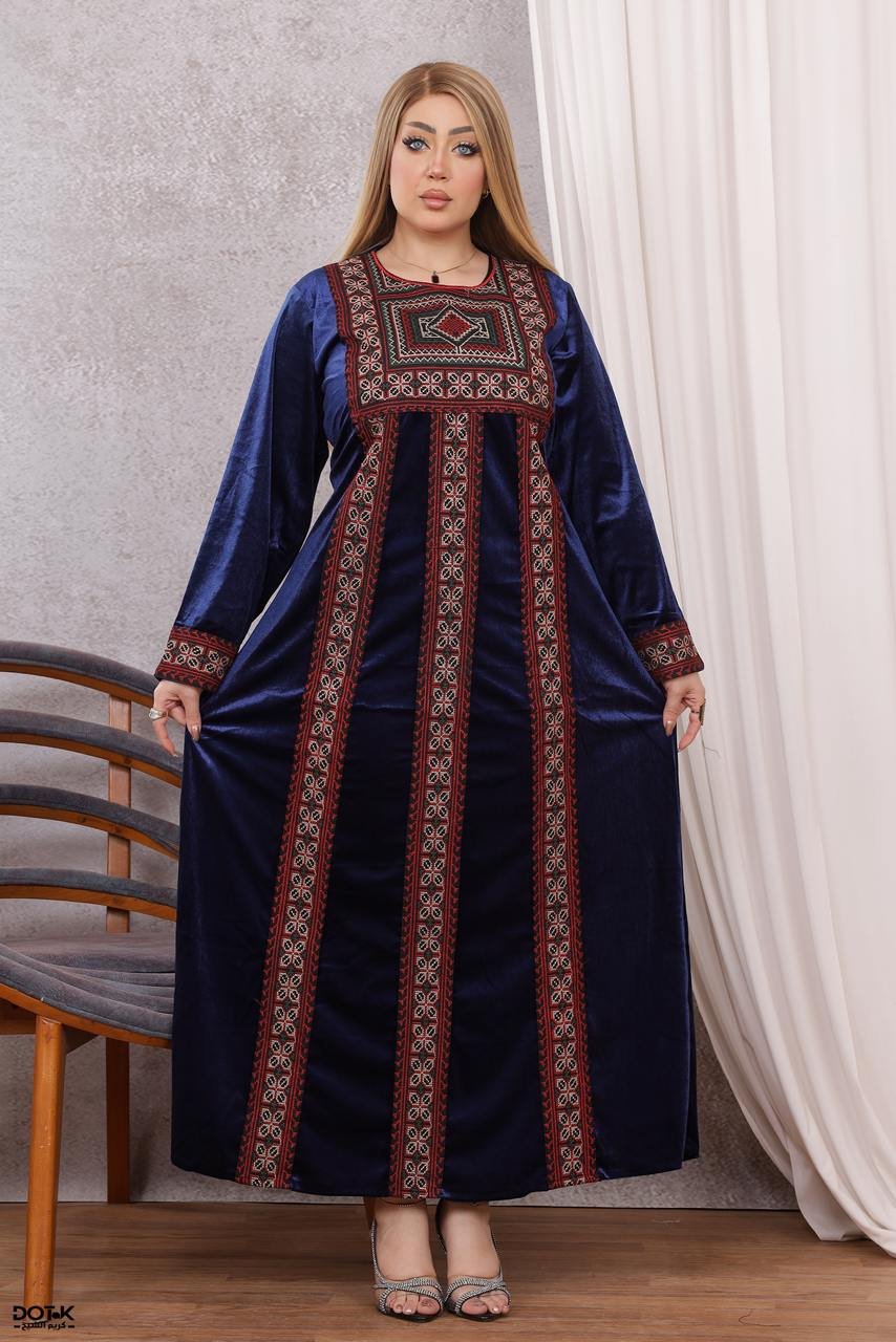 موديل مخمل اردني كود 0602 - كحلي