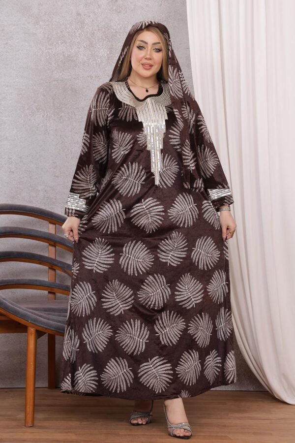 موديل مخور مع طرحه كود 0603 - بني