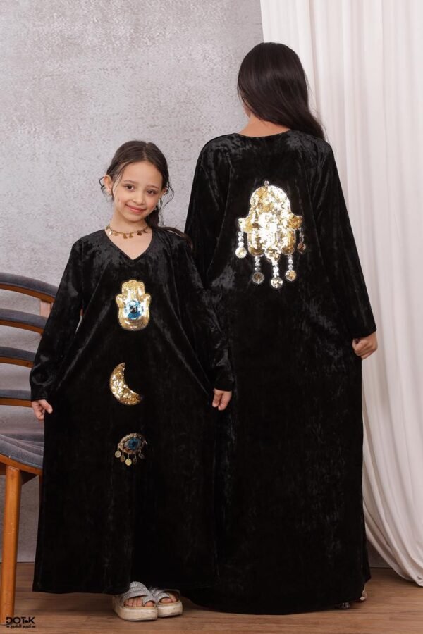 موديل بناتي ترتر مخمل كود 0606 - اسود