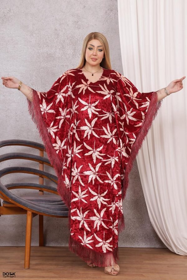 موديل فراشه مخمل كود 0610 - عنابي